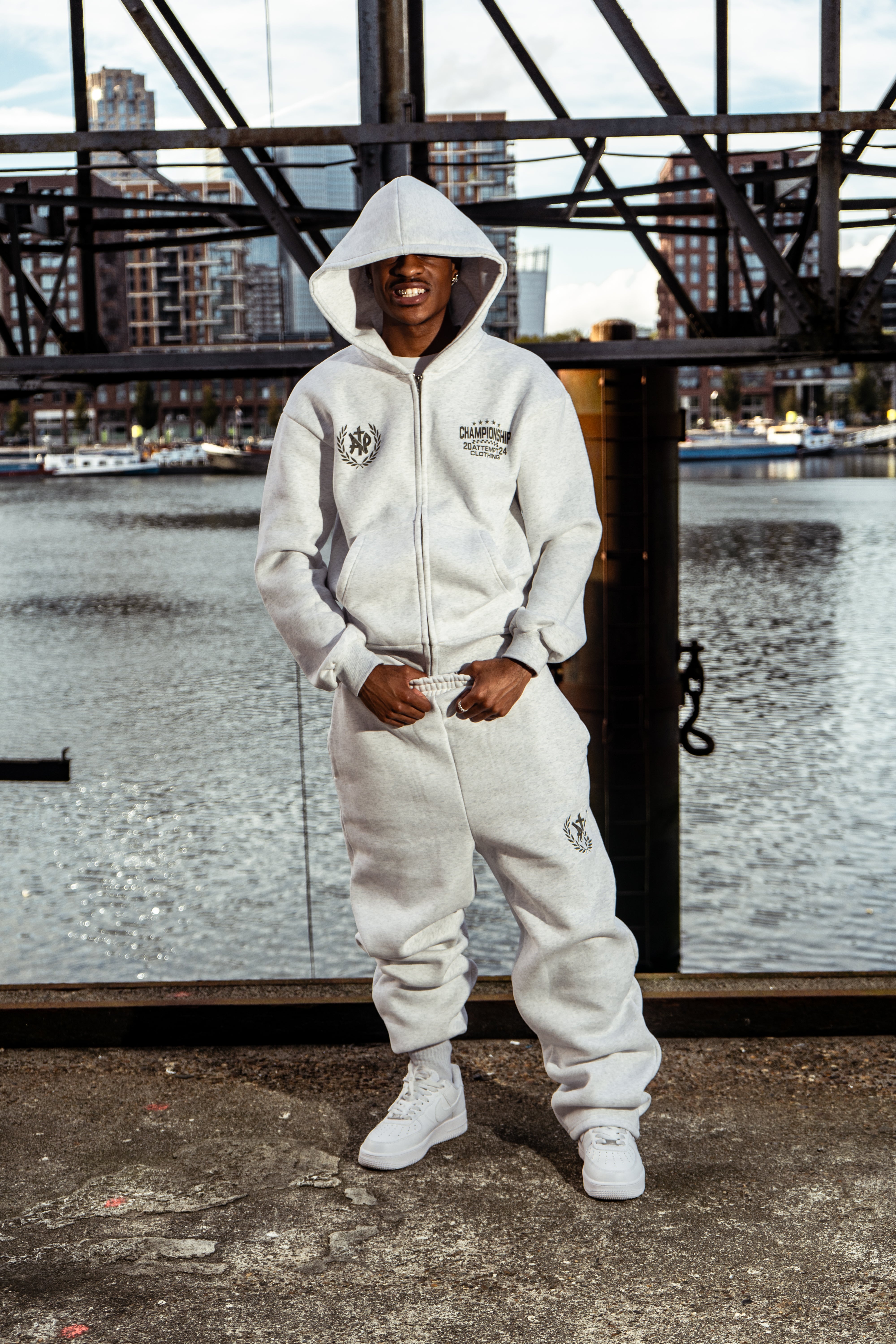 cream military jogger